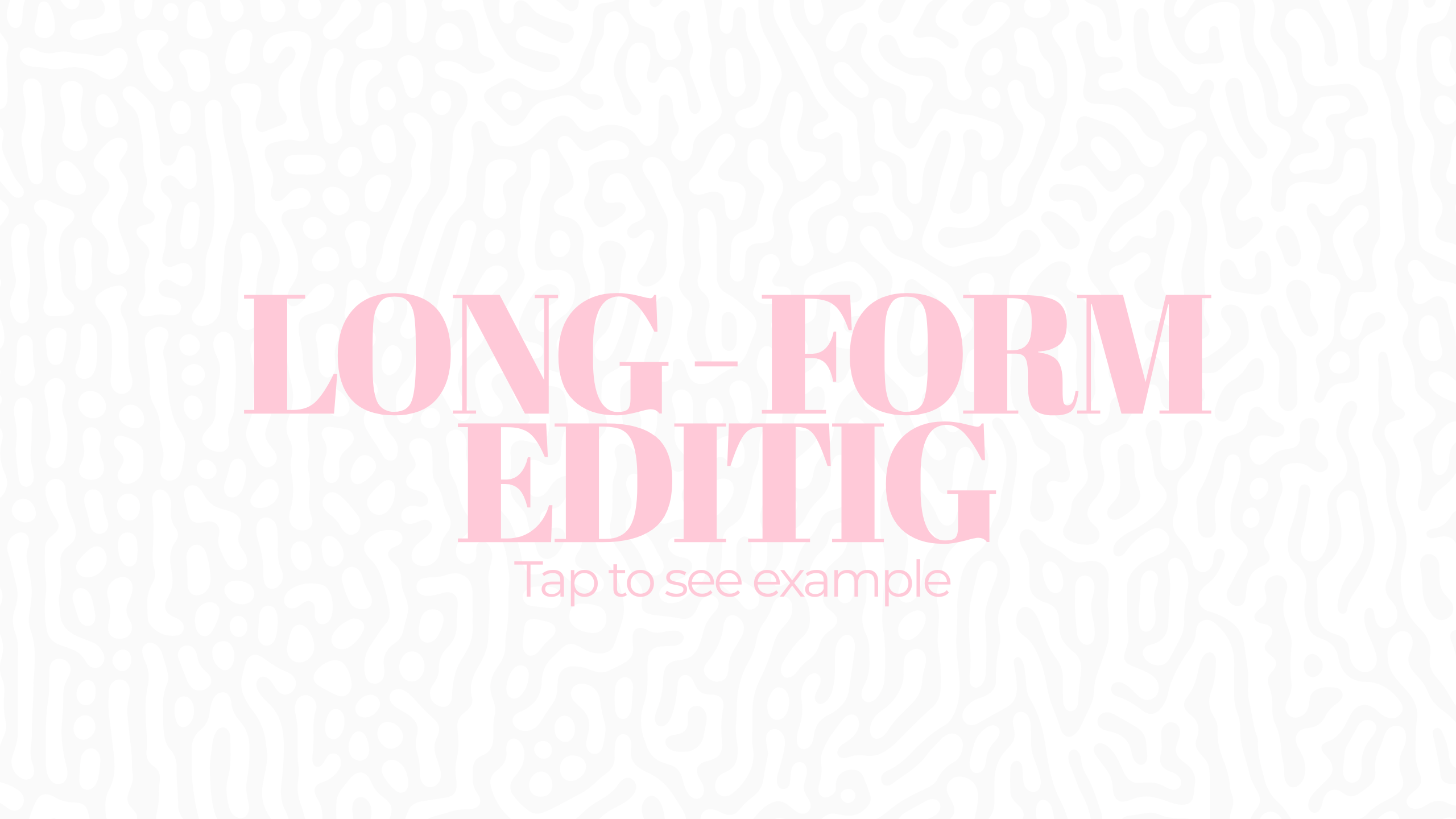Long Form-YouTube Editing (DEPOSIT)
